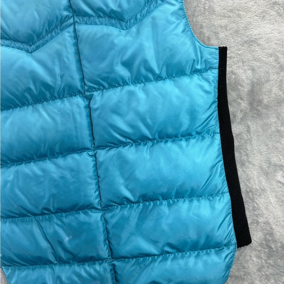 VTG Comfy USA Made Down Insulated Puffer Vest Blue Black Mens Medium-Large - Picture 16 of 16